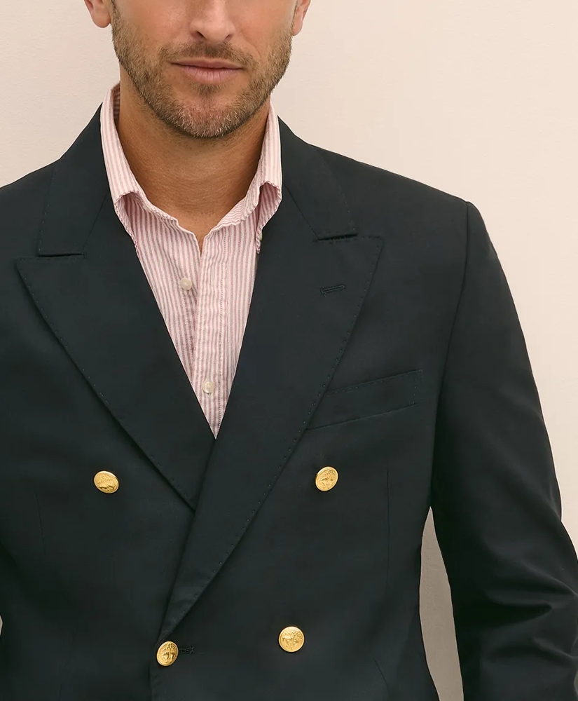 Classic Fit Stretch Wool Double-Breasted 1818 Blazer, image 6