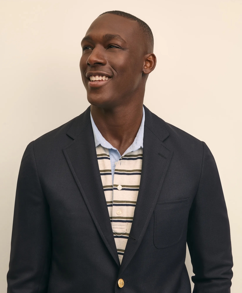 No. 1 Sack Blazer in Dobby Wool, image 3