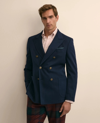 Classic Fit Doeskin Double-Breasted 1818 Blazer, image 1