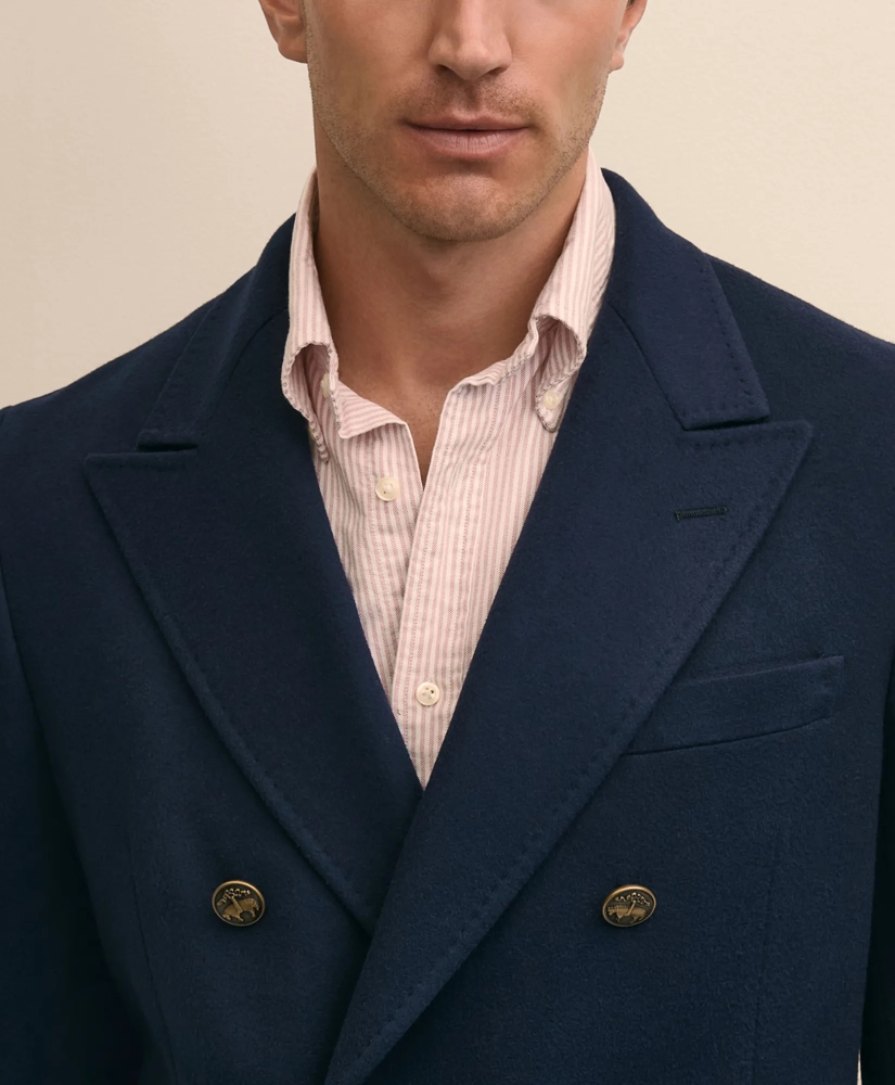 Classic Fit Doeskin Double-Breasted 1818 Blazer, image 3