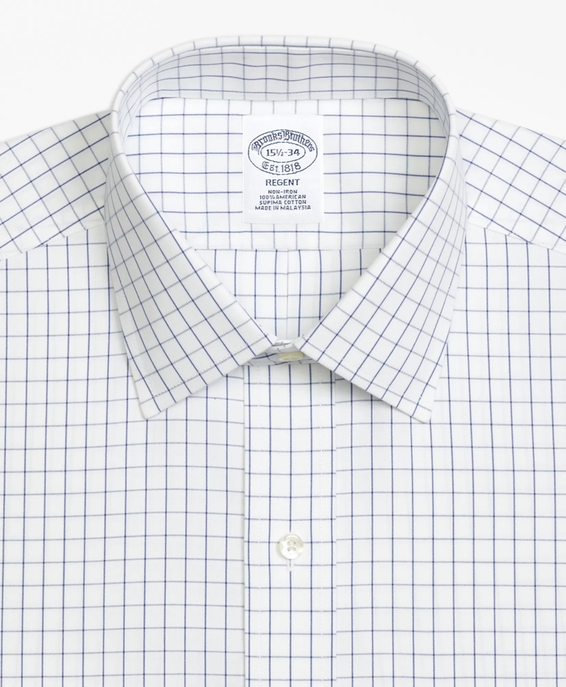 Regent Regular-Fit Dress Shirt,  Non-Iron Windowpane, image 2