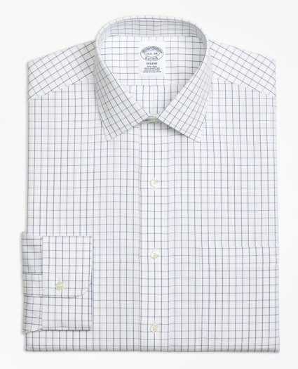 Regent Regular-Fit Dress Shirt,  Non-Iron Windowpane, image 4