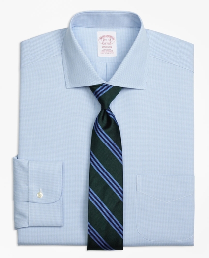 Madison Relaxed-Fit Dress Shirt, Non-Iron Houndstooth, image 1