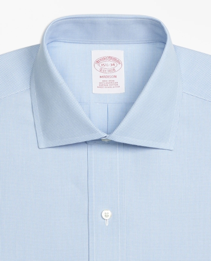 Madison Relaxed-Fit Dress Shirt, Non-Iron Houndstooth, image 2