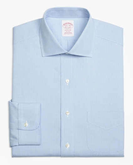Madison Relaxed-Fit Dress Shirt, Non-Iron Houndstooth, image 4