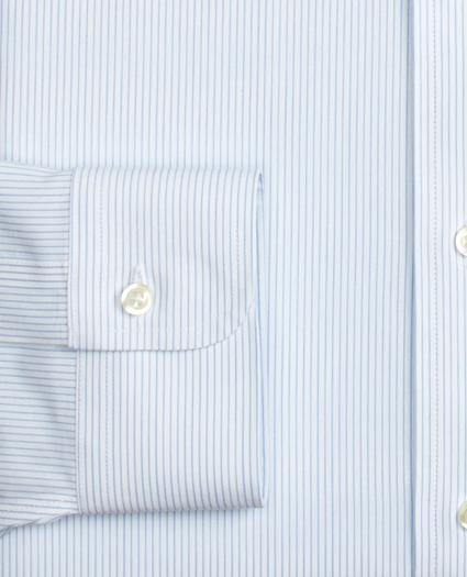 Madison Relaxed-Fit Dress Shirt, Non-Iron Mini Pinstripe, image 3