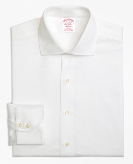 Madison Relaxed-Fit Dress Shirt, Non-Iron Textured Solid, image 4