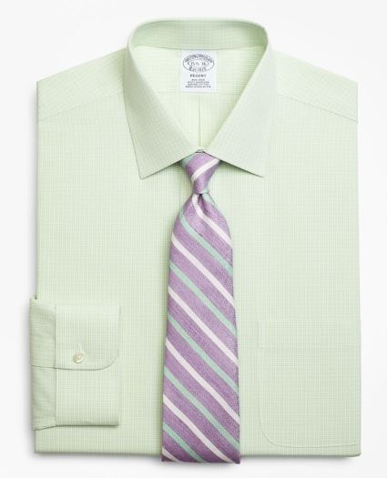 Regent Regular-Fit Dress Shirt, Non-Iron Micro-Framed Gingham, image 1