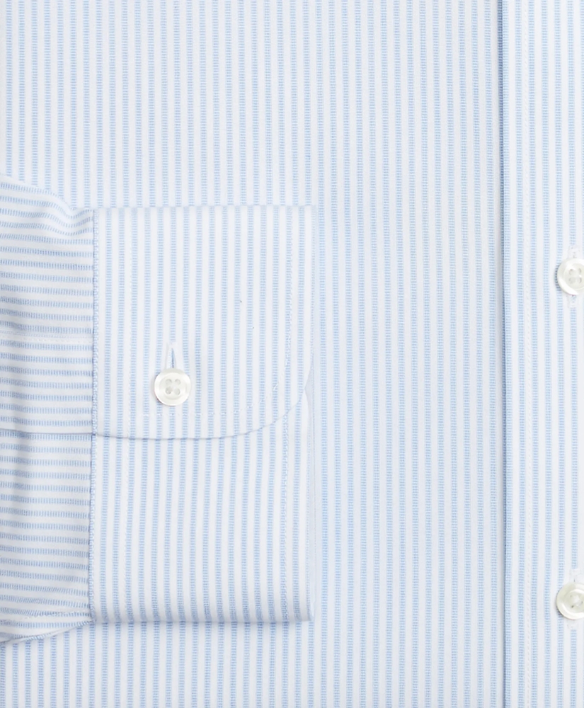 Stretch Milano Slim-Fit Dress Shirt, Non-Iron Tonal Framed Stripe, image 3