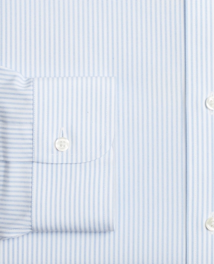 Stretch Milano Slim-Fit Dress Shirt, Non-Iron Tonal Framed Stripe, image 3