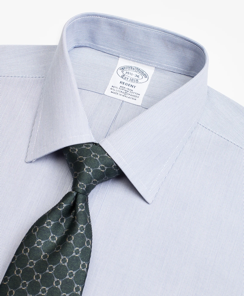 Stretch Regent Regular-Fit Dress Shirt,Non-Iron Hairline Stripe, image 2