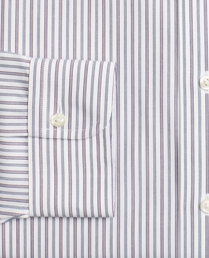 Stretch Regent Regular-Fit Dress Shirt,Non-Iron Alternating Triple Stripe, image 3
