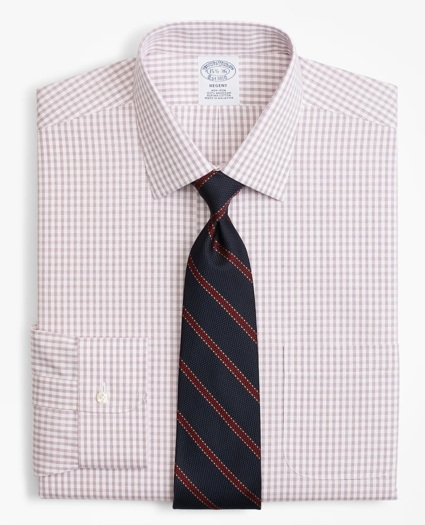 Regent Regular-Fit Dress Shirt, Non-Iron Framed Windowpane, image 1