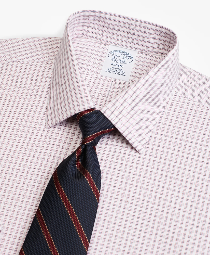 Regent Regular-Fit Dress Shirt, Non-Iron Framed Windowpane, image 2