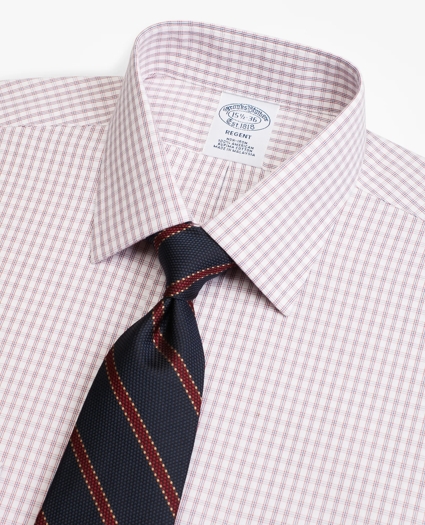 Regent Regular-Fit Dress Shirt, Non-Iron Framed Windowpane, image 2