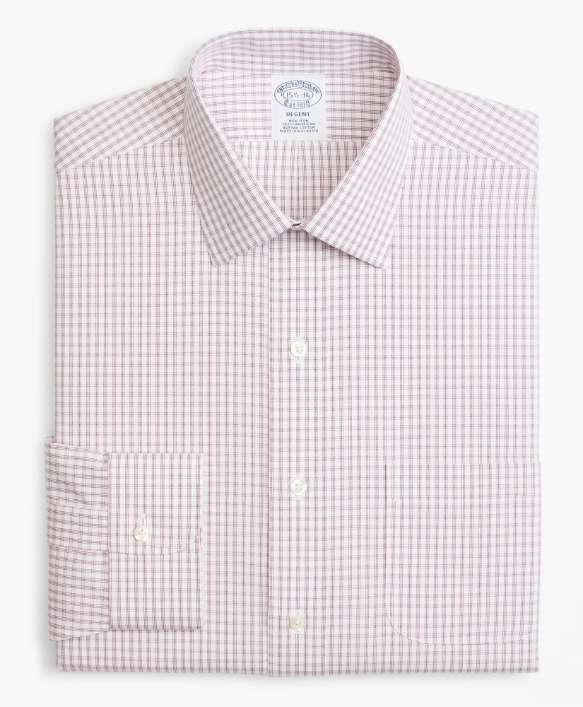 Regent Regular-Fit Dress Shirt, Non-Iron Framed Windowpane, image 4