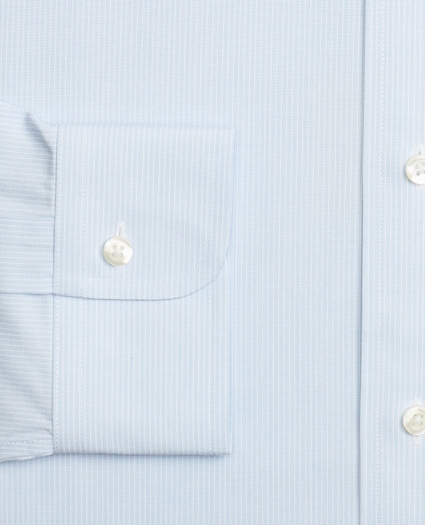 Stretch Milano Slim-Fit Dress Shirt, Non-Iron Micro-Stripe, image 3