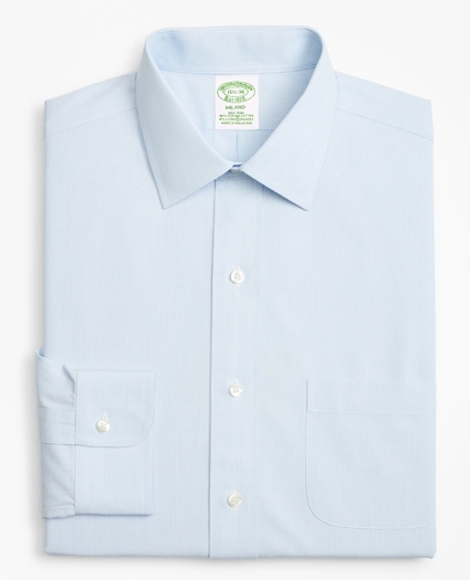 Stretch Milano Slim-Fit Dress Shirt, Non-Iron Micro-Stripe, image 4
