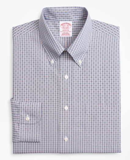 Madison Relaxed-Fit Dress Shirt, Non-Iron Two-Tone Check, image 4