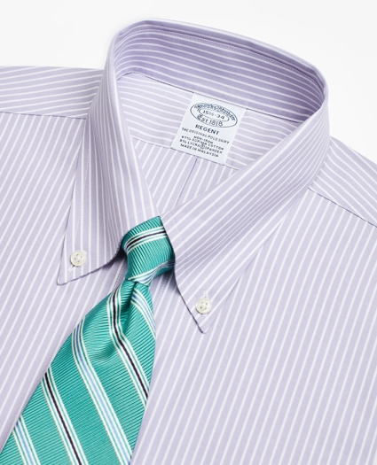 Stretch Regent Regular-Fit Dress Shirt, Non-Iron Stripe, image 2