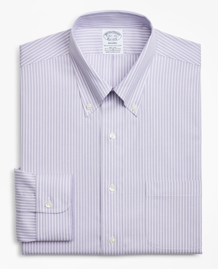 Stretch Regent Regular-Fit Dress Shirt, Non-Iron Stripe, image 4