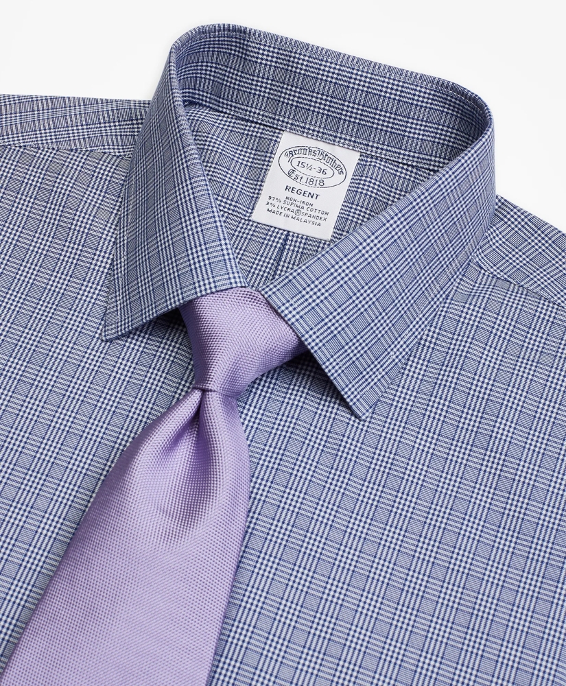 Stretch Regent Regular-Fit Dress Shirt, Non-Iron Glen Plaid, image 2