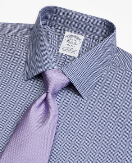 Stretch Regent Regular-Fit Dress Shirt, Non-Iron Glen Plaid, image 2