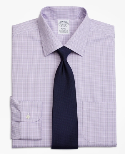 Stretch Regent Regular-Fit Dress Shirt, Non-Iron Glen Plaid, image 1