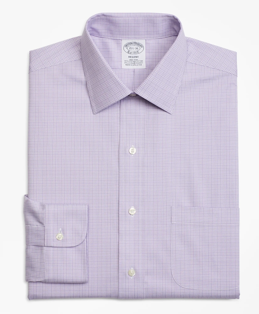 Stretch Regent Regular-Fit Dress Shirt, Non-Iron Glen Plaid, image 4