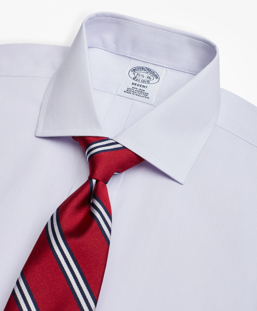 Regent Regular-Fit Dress Shirt, Non-Iron Pencil Stripe, image 2