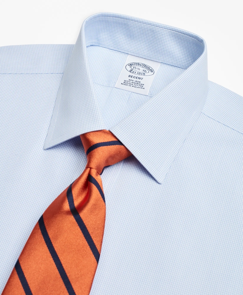 Regent Regular-Fit Dress Shirt, Non-Iron Check, image 2