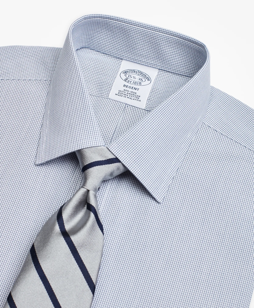 Regent Regular-Fit Dress Shirt, Non-Iron Check, image 2
