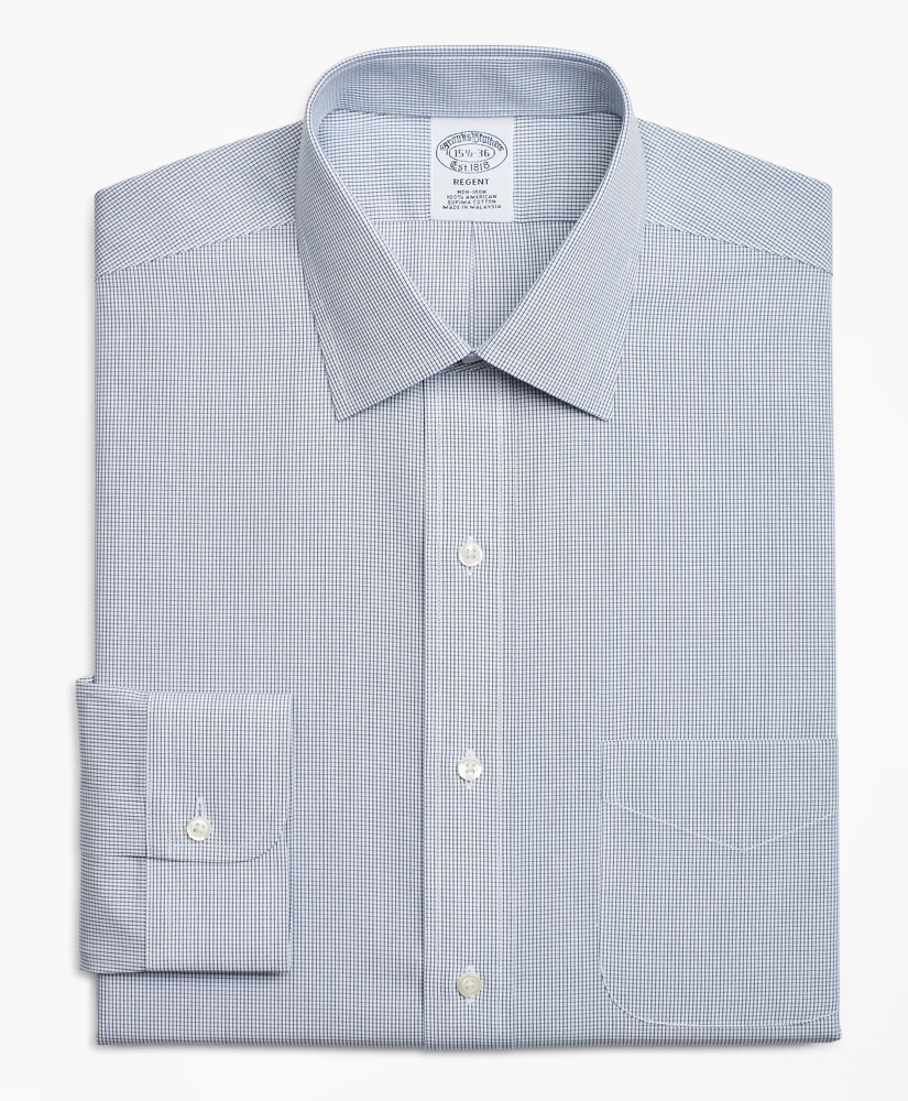 Regent Regular-Fit Dress Shirt, Non-Iron Check, image 4