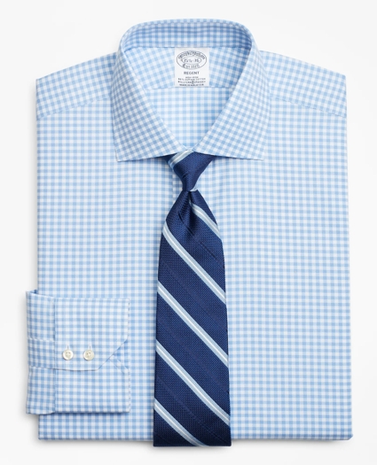 Stretch Regent Regular-Fit Dress Shirt, Non-Iron Royal Oxford Gingham, image 1