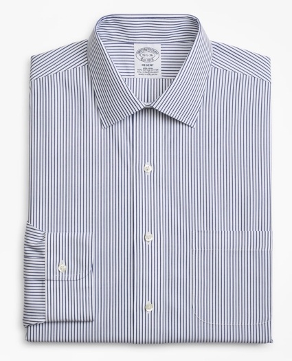 Stretch Regent Regular-Fit Dress Shirt, Non-Iron Stripe, image 4