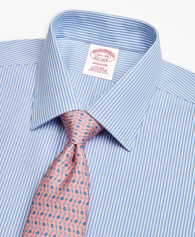 Madison Relaxed-Fit Dress Shirt, Non-Iron Stripe, image 2