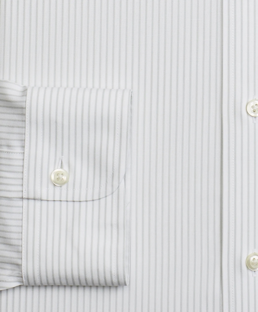 Stretch Milano Slim-Fit Dress Shirt, Non-Iron Stripe, image 3