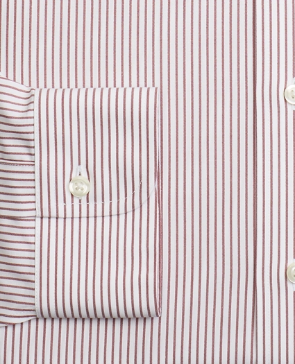 Stretch Milano Slim-Fit Dress Shirt, Non-Iron Stripe, image 3