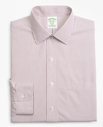 Stretch Milano Slim-Fit Dress Shirt, Non-Iron Stripe, image 4