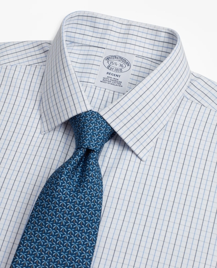 Regent Regular-Fit Dress Shirt, Non-Iron Grid Check, image 2