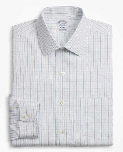 Regent Regular-Fit Dress Shirt, Non-Iron Grid Check, image 4