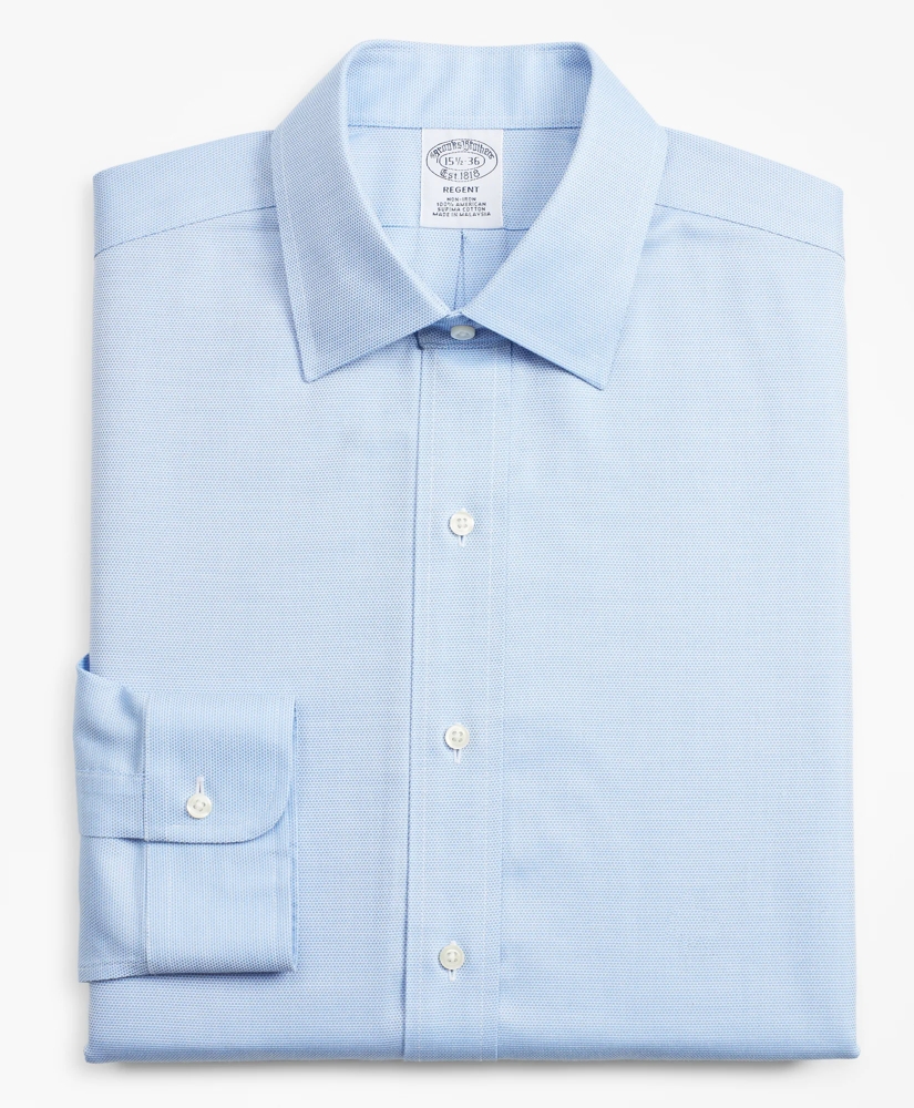 Regent Regular-Fit Dress Shirt, Non-Iron Dobby, image 4
