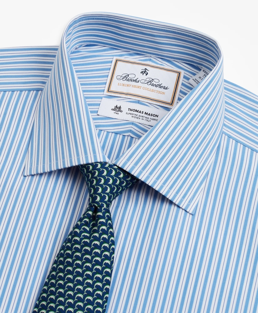 Luxury Collection Regent Regular-Fit Dress Shirt, Franklin Spread Collar Pinstripe, image 2
