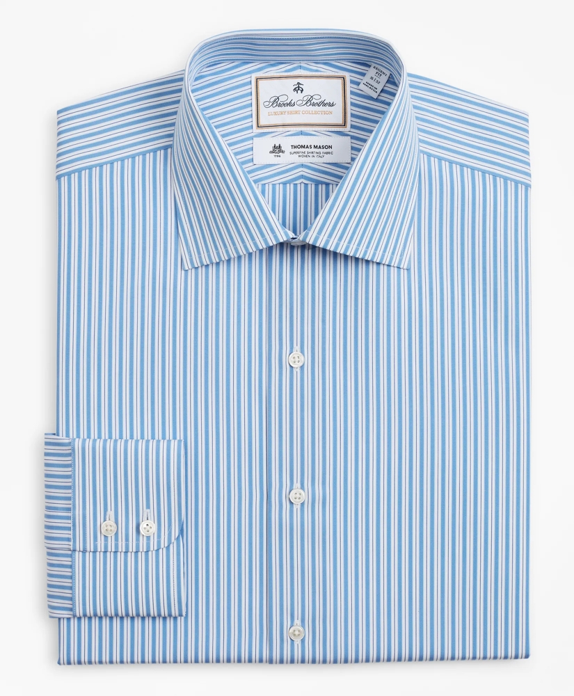 Luxury Collection Regent Regular-Fit Dress Shirt, Franklin Spread Collar Pinstripe, image 4