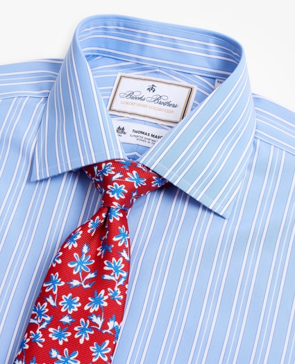 Luxury Collection Regent Regular-Fit Dress Shirt, Franklin Spread Collar Ribbon Stripe, image 2