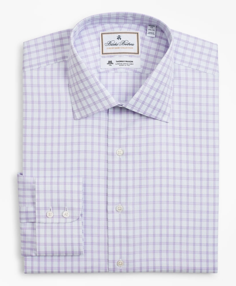Luxury Collection Regent Regular-Fit Dress Shirt, Franklin Spread Collar Check, image 4
