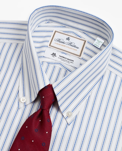 Luxury Collection Milano Slim-Fit Dress Shirt, Button-Down Collar Stripe, image 2