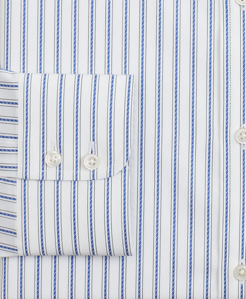 Luxury Collection Milano Slim-Fit Dress Shirt, Button-Down Collar Stripe, image 3