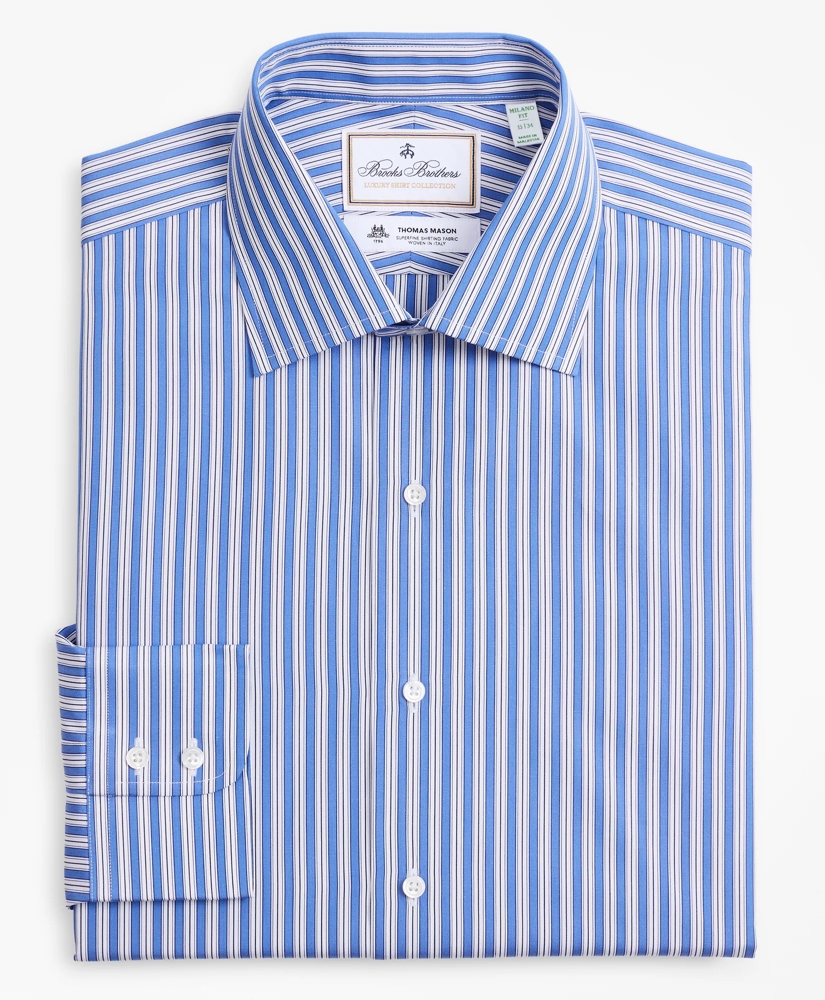 Luxury Collection Milano Slim-Fit Dress Shirt, Franklin Spread Collar Outline Stripe, image 4