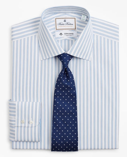 Luxury Collection Milano Slim-Fit Dress Shirt, Franklin Spread Collar Outline Stripe, image 1